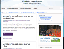 Tablet Screenshot of lettrederemerciement.com